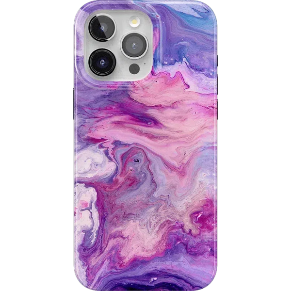 Tie Dying Over You | Purple Marble iPhone Case