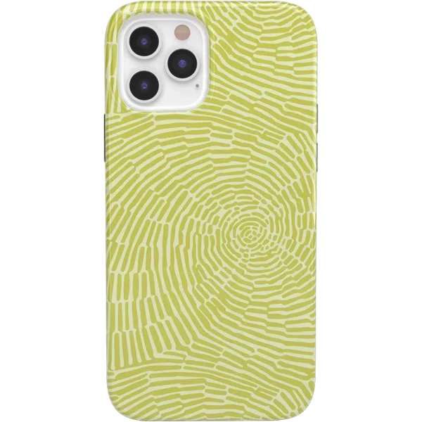 Swirl Away | Tea Green Geometric Case