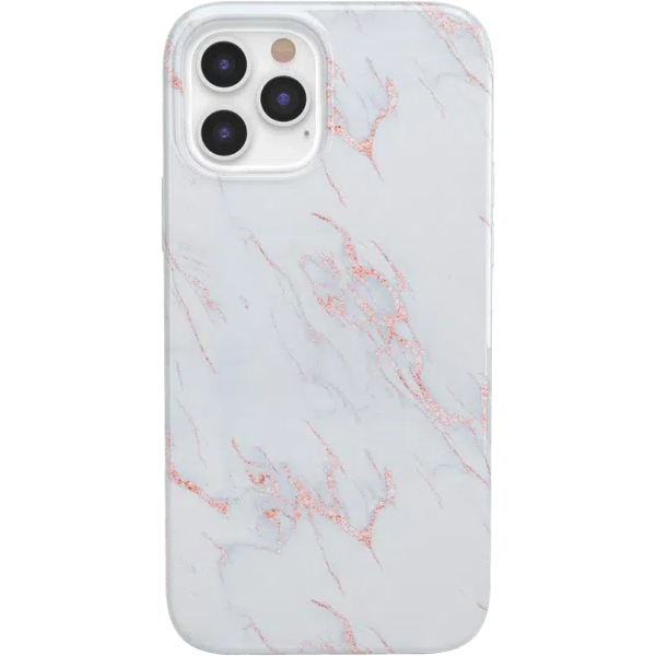 Subtle Blush | White and Pink Marble Case